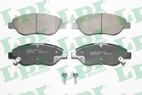 LPR 05P2001 - Brake Pad Set, disc brake www.autospares.lv