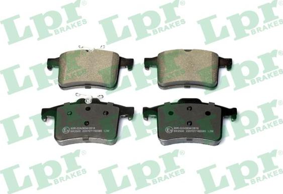 LPR 05P2085 - Bremžu uzliku kompl., Disku bremzes www.autospares.lv