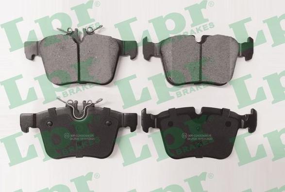 LPR 05P2020 - Brake Pad Set, disc brake www.autospares.lv