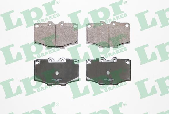 LPR 05P202 - Brake Pad Set, disc brake www.autospares.lv