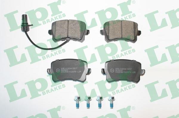 LPR 05P2079 - Тормозные колодки, дисковые, комплект www.autospares.lv