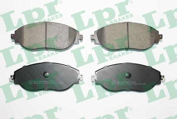 LPR 05P2163 - Brake Pad Set, disc brake www.autospares.lv