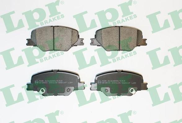 LPR 05P2107 - Bremžu uzliku kompl., Disku bremzes www.autospares.lv