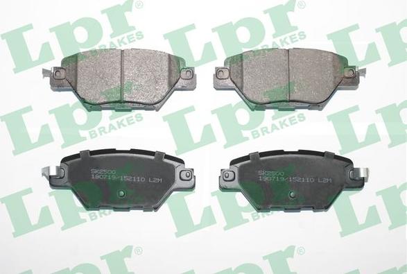 LPR 05P2110 - Brake Pad Set, disc brake www.autospares.lv