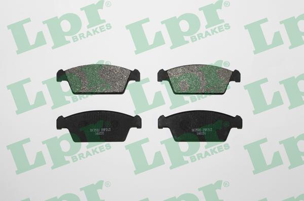 LPR 05P213 - Тормозные колодки, дисковые, комплект www.autospares.lv