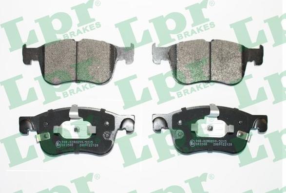 LPR 05P2120 - Тормозные колодки, дисковые, комплект www.autospares.lv