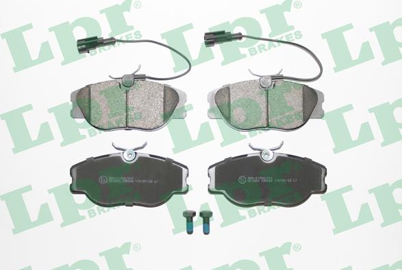 LPR 05P286 - Brake Pad Set, disc brake www.autospares.lv