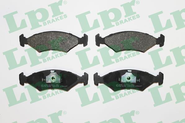 LPR 05P233 - Тормозные колодки, дисковые, комплект www.autospares.lv