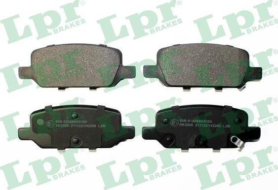 LPR 05P2266 - Bremžu uzliku kompl., Disku bremzes www.autospares.lv