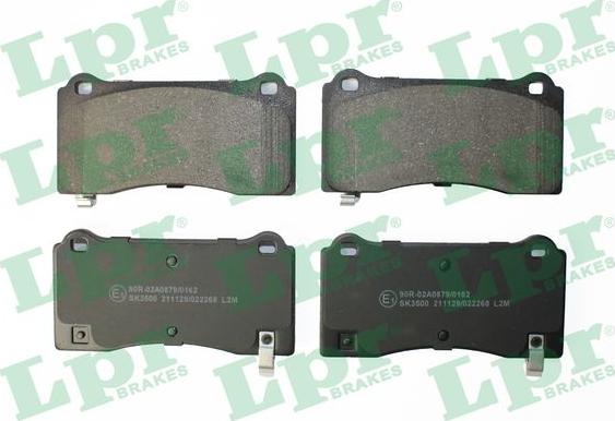 LPR 05P2268 - Bremžu uzliku kompl., Disku bremzes www.autospares.lv