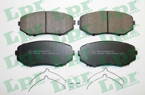 LPR 05P2208 - Brake Pad Set, disc brake www.autospares.lv