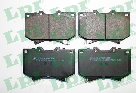 LPR 05P2211 - Brake Pad Set, disc brake www.autospares.lv