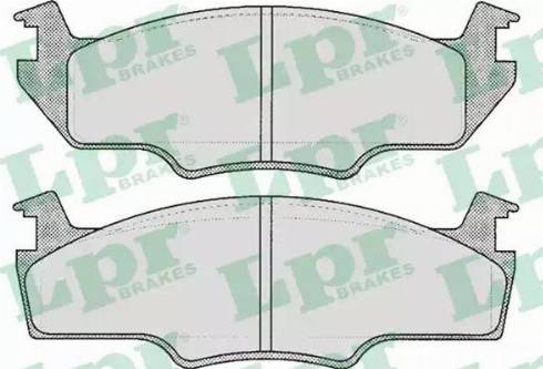 LPR 05P227 - Brake Pad Set, disc brake www.autospares.lv