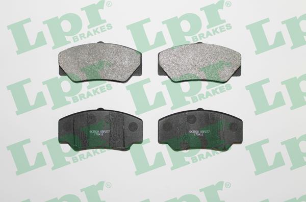 LPR 05P277 - Тормозные колодки, дисковые, комплект www.autospares.lv