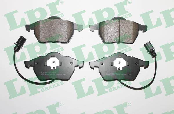 LPR 05P790 - Тормозные колодки, дисковые, комплект www.autospares.lv