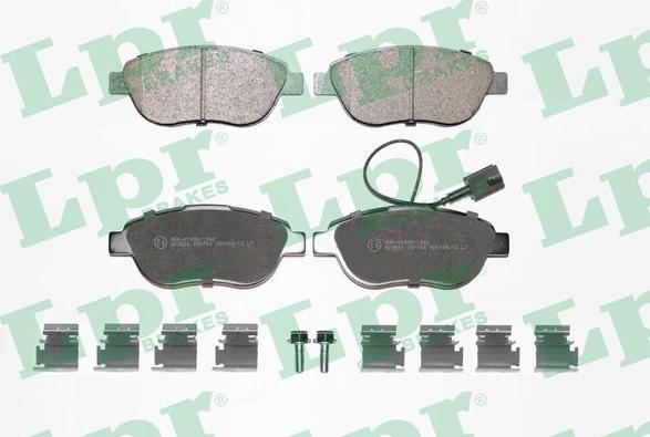 LPR 05P764K - Brake Pad Set, disc brake www.autospares.lv