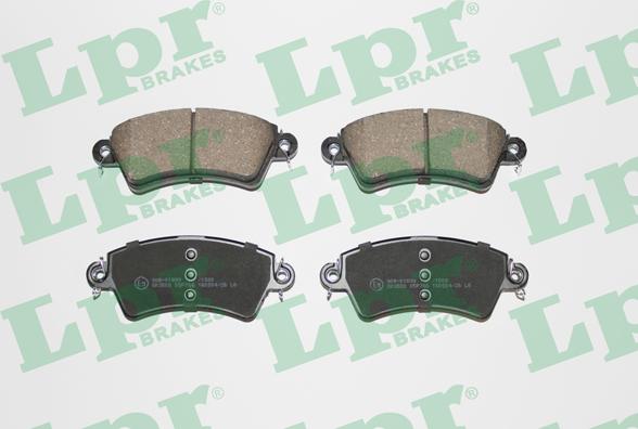 LPR 05P766 - Тормозные колодки, дисковые, комплект www.autospares.lv