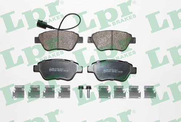 LPR 05P763K - Brake Pad Set, disc brake www.autospares.lv