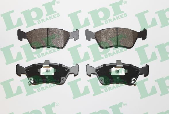 LPR 05P709 - Тормозные колодки, дисковые, комплект www.autospares.lv