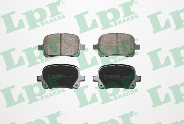 LPR 05P712 - Brake Pad Set, disc brake www.autospares.lv