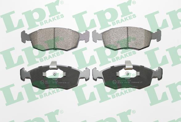 LPR 05P785 - Тормозные колодки, дисковые, комплект www.autospares.lv