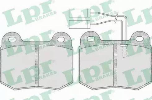 LPR 05P732 - Bremžu uzliku kompl., Disku bremzes www.autospares.lv