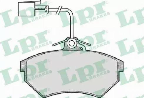 LPR 05P724 - Тормозные колодки, дисковые, комплект www.autospares.lv