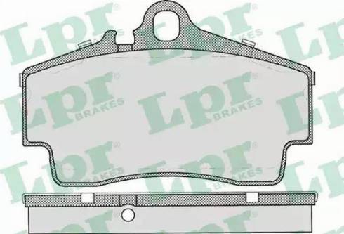 LPR 05P727 - Bremžu uzliku kompl., Disku bremzes www.autospares.lv