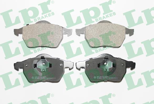 LPR 05P772 - Brake Pad Set, disc brake www.autospares.lv