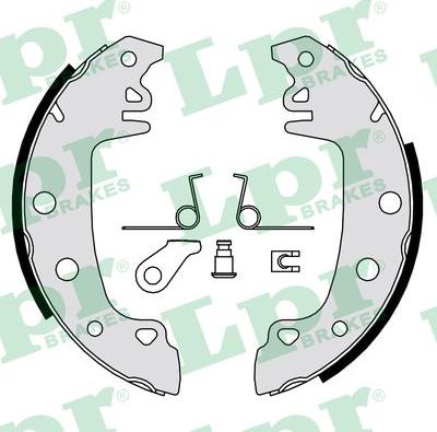 LPR 00771 - Brake Shoe Set www.autospares.lv