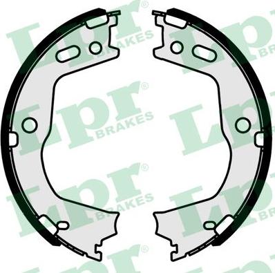 LPR 01046 - Brake Shoe Set, parking brake www.autospares.lv