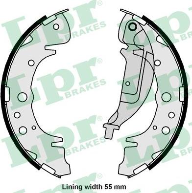 LPR 01061 - Brake Shoe Set www.autospares.lv