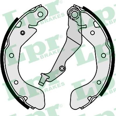 LPR 01001 - Brake Shoe Set www.autospares.lv