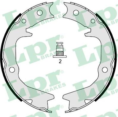 LPR 08920 - Комплект тормозов, ручник, парковка www.autospares.lv