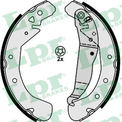 LPR 08210 - Brake Shoe Set www.autospares.lv