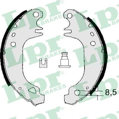 LPR 03110 - Brake Shoe Set www.autospares.lv