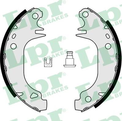 LPR 02900 - Brake Shoe Set www.autospares.lv