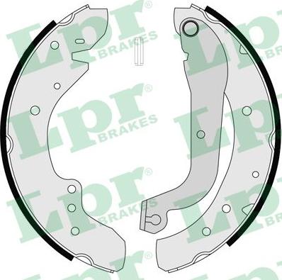 LPR 07105 - Brake Shoe Set www.autospares.lv