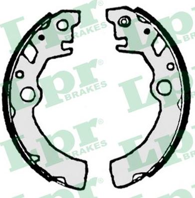 LPR 07215 - Brake Shoe Set www.autospares.lv