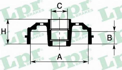 LPR 7D0591CA - Bremžu trumulis www.autospares.lv