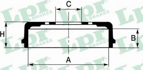 LPR 7D0318 - Bremžu trumulis www.autospares.lv