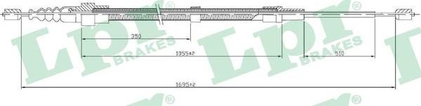 LPR C0952B - Trose, Stāvbremžu sistēma www.autospares.lv