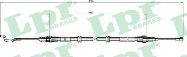 LPR C0969B - Trose, Stāvbremžu sistēma www.autospares.lv