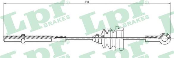 LPR C0904B - Trose, Stāvbremžu sistēma www.autospares.lv