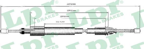 LPR C0975B - Trose, Stāvbremžu sistēma www.autospares.lv