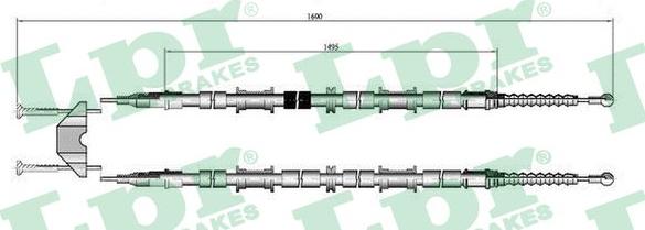 LPR C0597B - Trose, Stāvbremžu sistēma www.autospares.lv