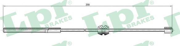 LPR C0558B - Trose, Stāvbremžu sistēma www.autospares.lv