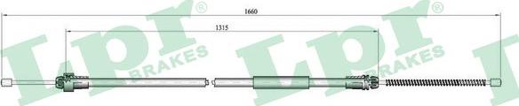 LPR C0611B - Trose, Stāvbremžu sistēma www.autospares.lv