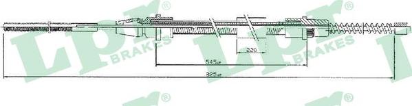 LPR C0633B - Trose, Stāvbremžu sistēma www.autospares.lv