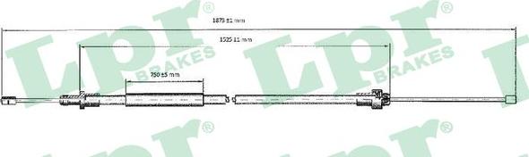 LPR C0092B - Trose, Stāvbremžu sistēma www.autospares.lv